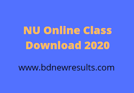 nu online class download 2020