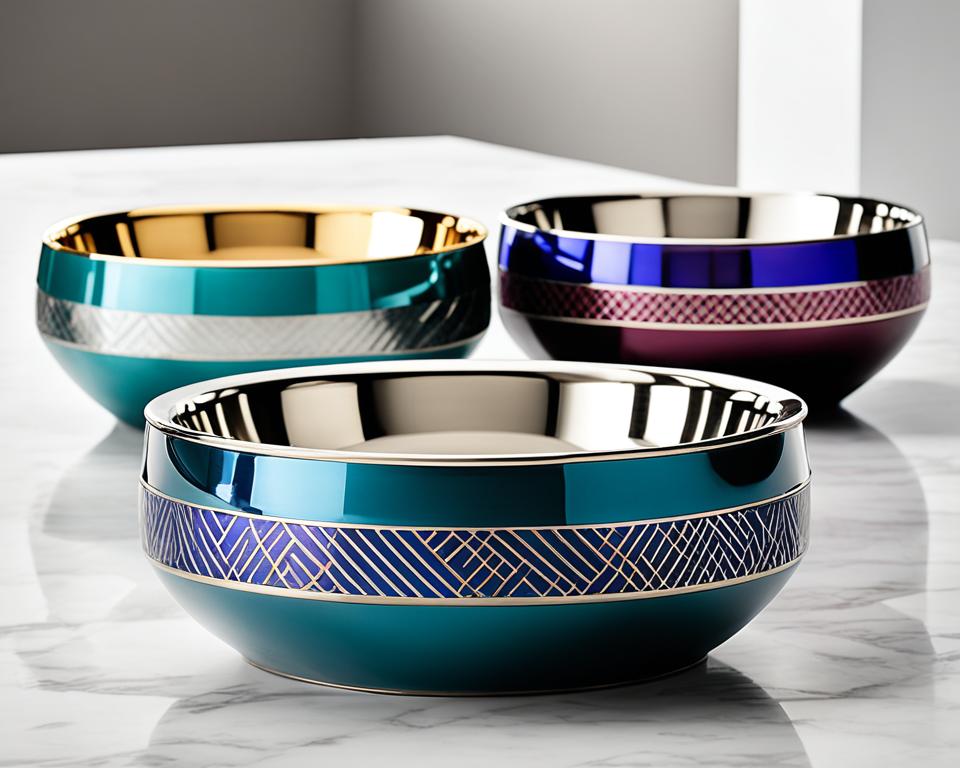 designer pet bowls